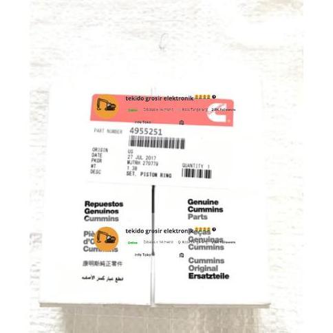 Ring Piston Pc 200-8Mo / Ring Piston Pc200-8Mo Gbox Komatsu Terbatas