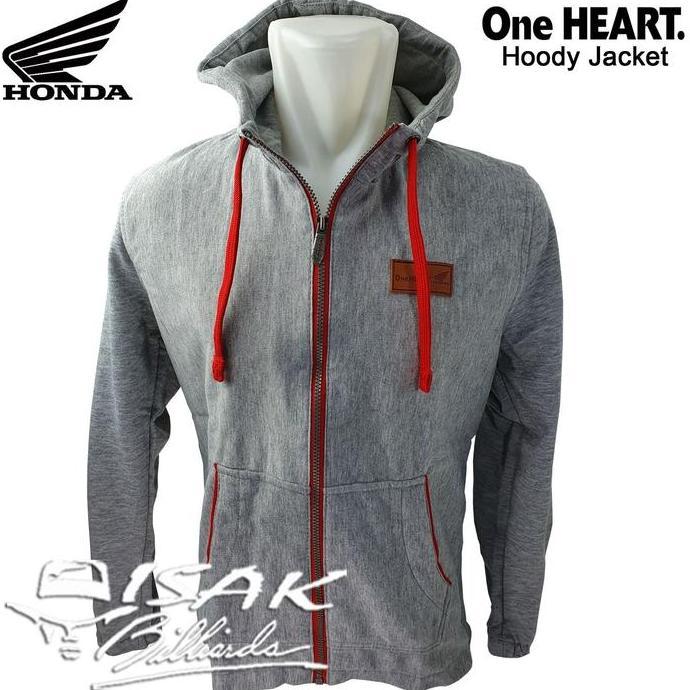 JACKET HONDA ONE HEART HOODIE - ASLI - JAKET MOTOR TOURING RACING ORI HIGH QUALITY