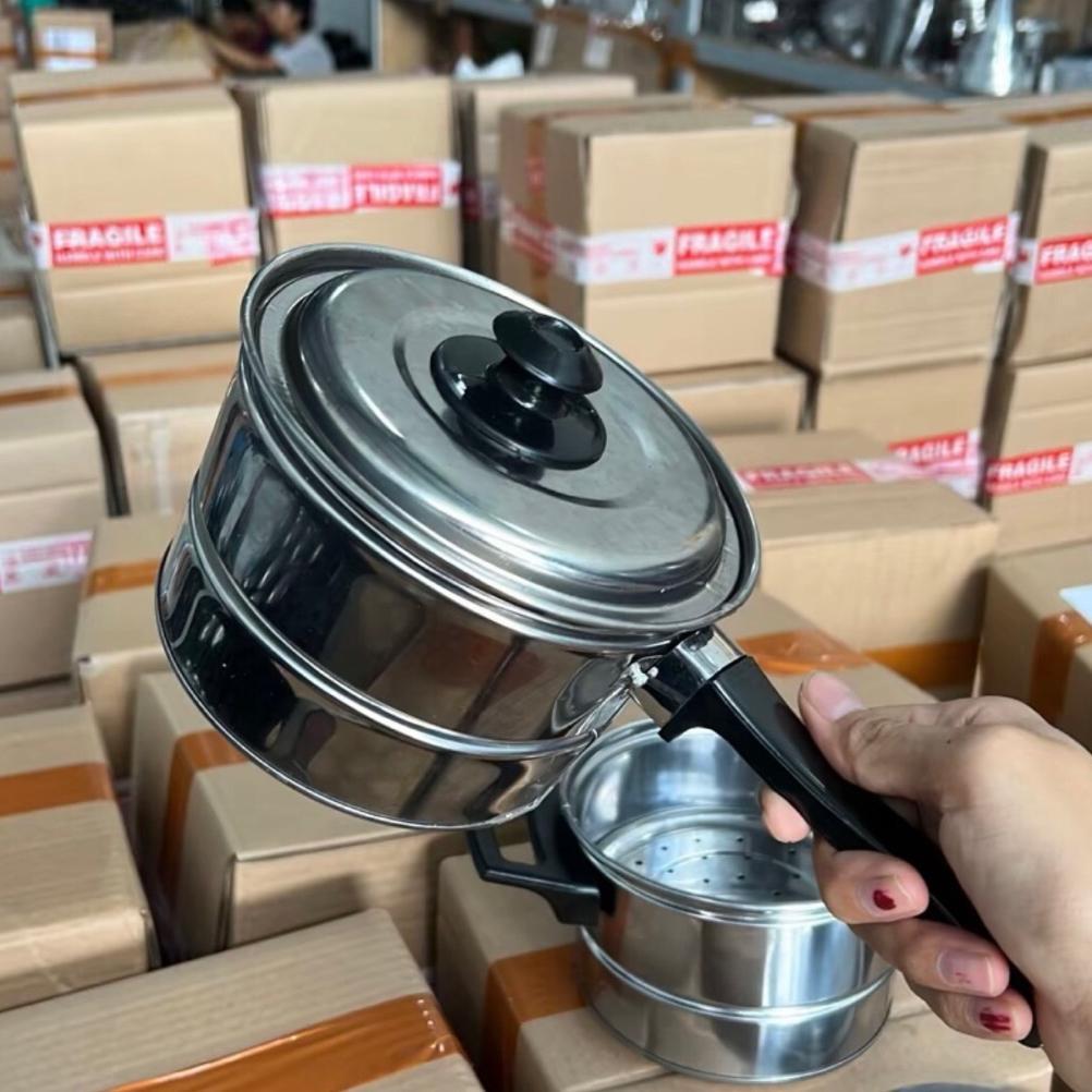 PROMO TERBARU PANCI KUKUS/DANDANG KUKUSAN PLUS TUTUP STAINLES UK MINI 16CM FREE ENTONG NASI