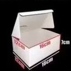 Dus Snack 12X16 Cm 12X16Cm Putih Polos Tebal
