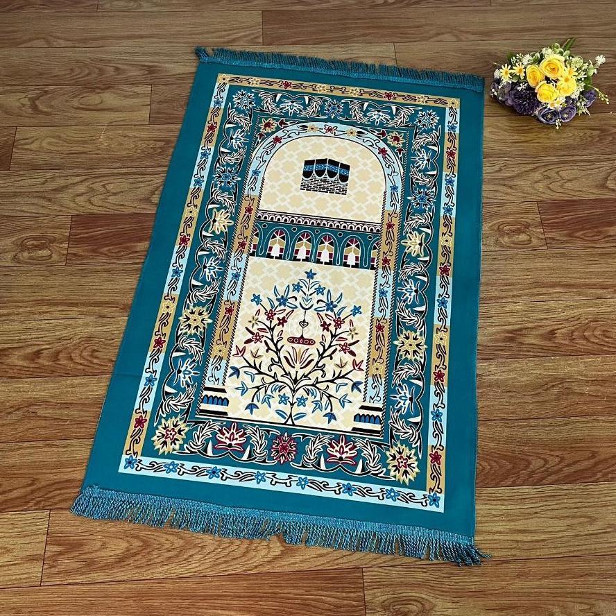 ORIGINAL [COD] SAJADAH TURKI SUEDE TEBAL HALUS  MOTIF MEWAH  ELEGAN  SUPER NYAMAN DIPAKAI SHOLAT
