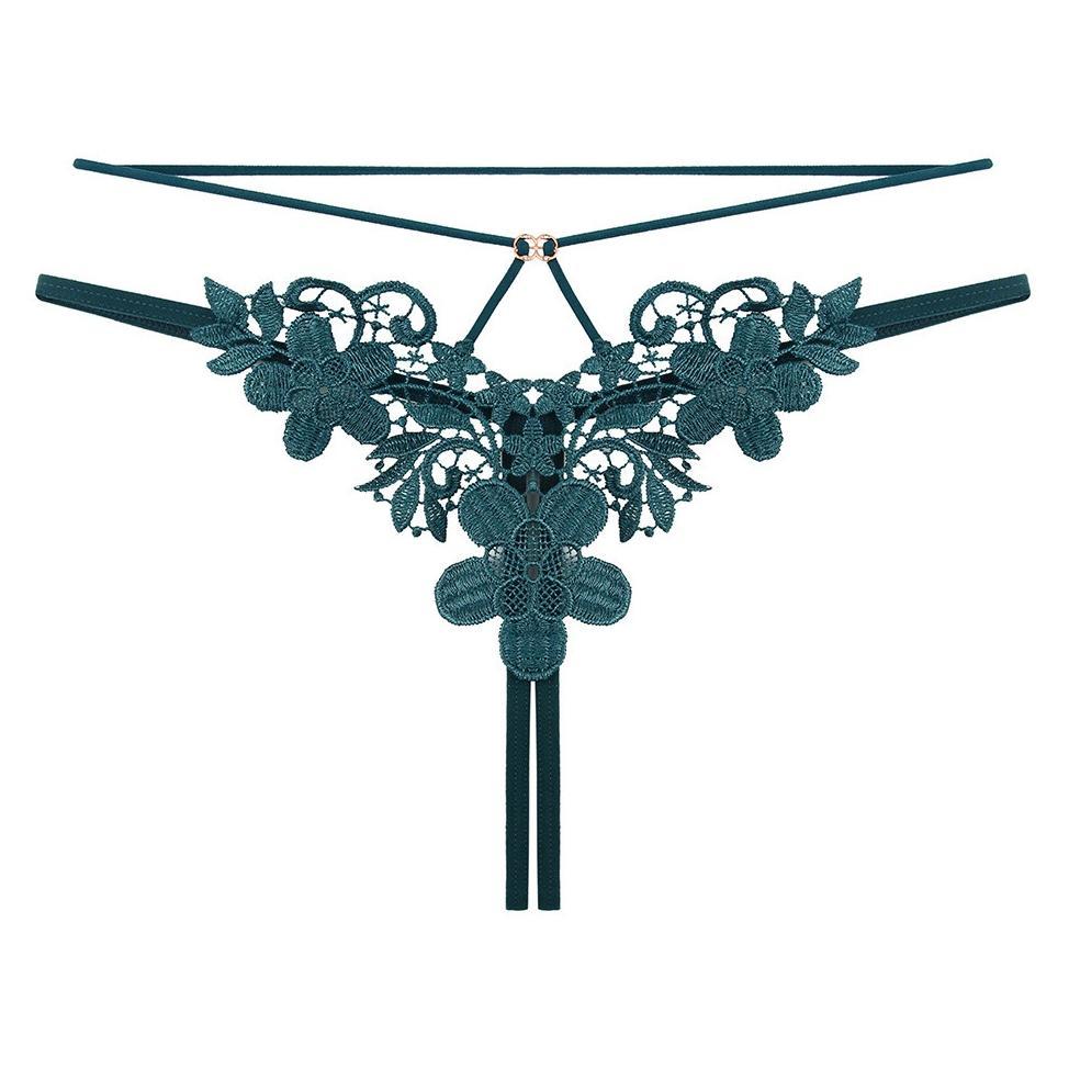 NEW CELANA DALAM WANITA SEXY HOT OPEN G STRING BORDIR BUNGA CD C117