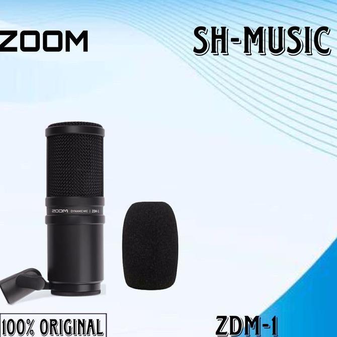 TERLARIS ZOOM ZDM-1 STUDIO PODCAST DYNAMIC MICROPHONE ZOOM ZDM 1