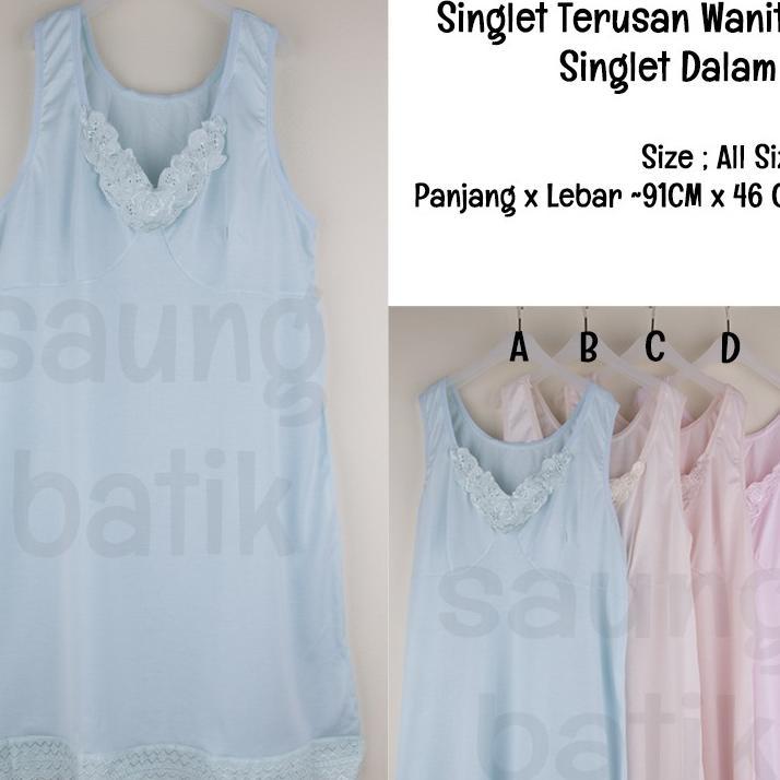 Singlet Terusan Wanita Dewasa Singlet Panjang Wanita