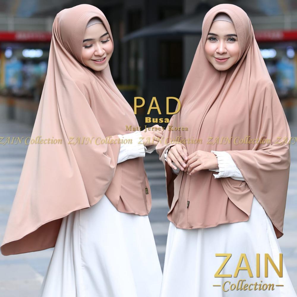 PREMIUM Zaincollection Hijab Khimar Syari / Jilbab Jumbo Jersey Bergo Aisyah XXXL
