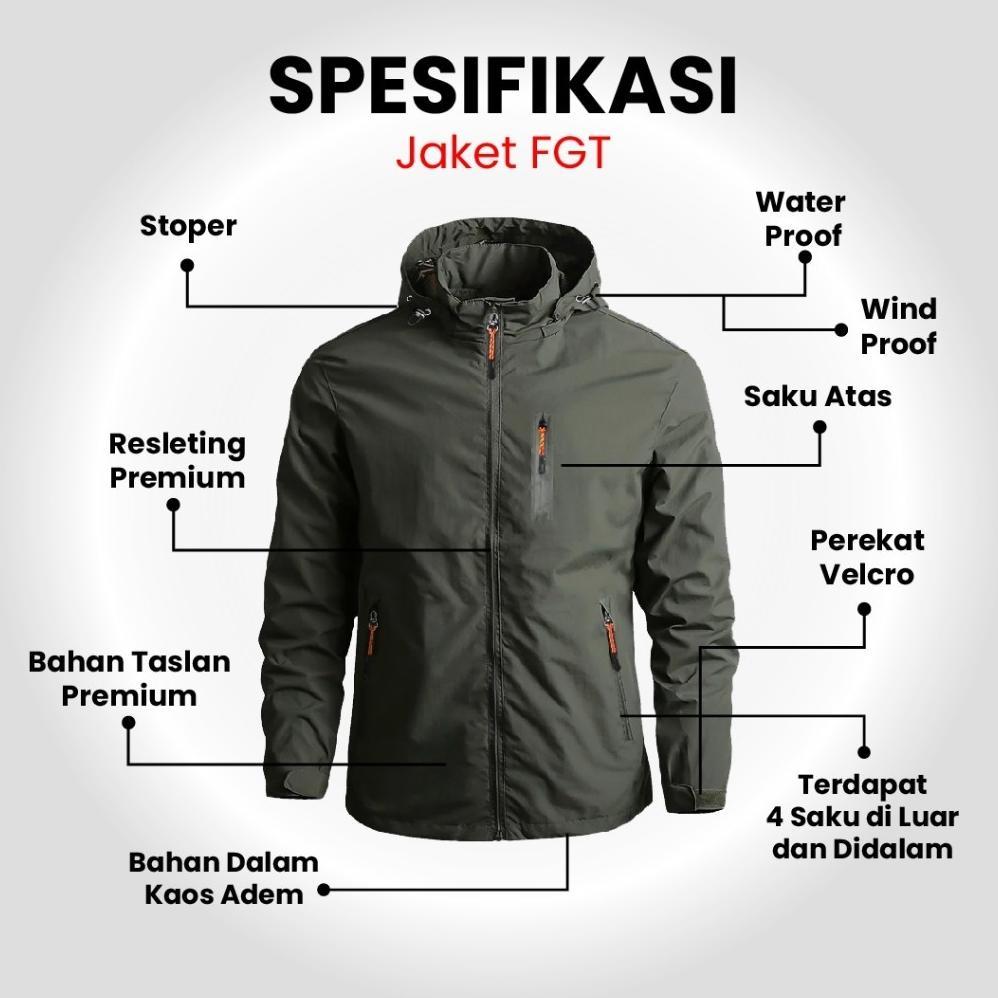 New Valir Fgt Jaket Bomber Pria Keren Kekinian Terbaru Jacket Pria Outdoor Jaket Anti Air Waterproof