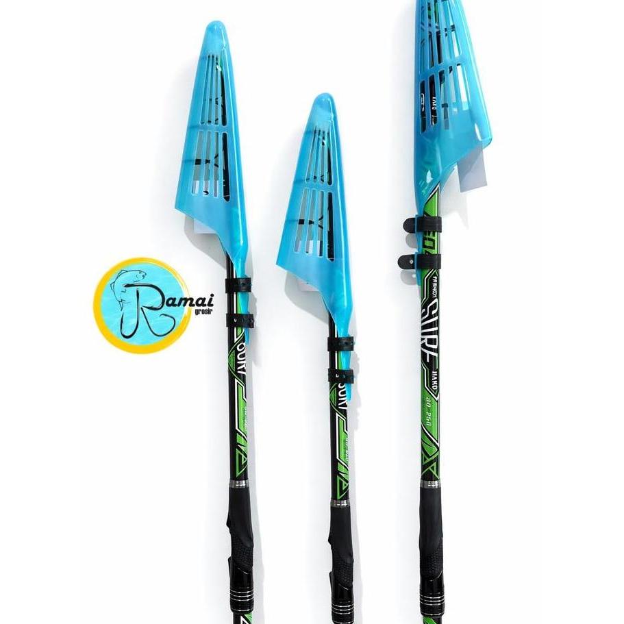 Joran Teleskopik Surf Portable Carbon Composite Ruas Panjang Surf Casting - Ukuran 360, 420, 450 - R