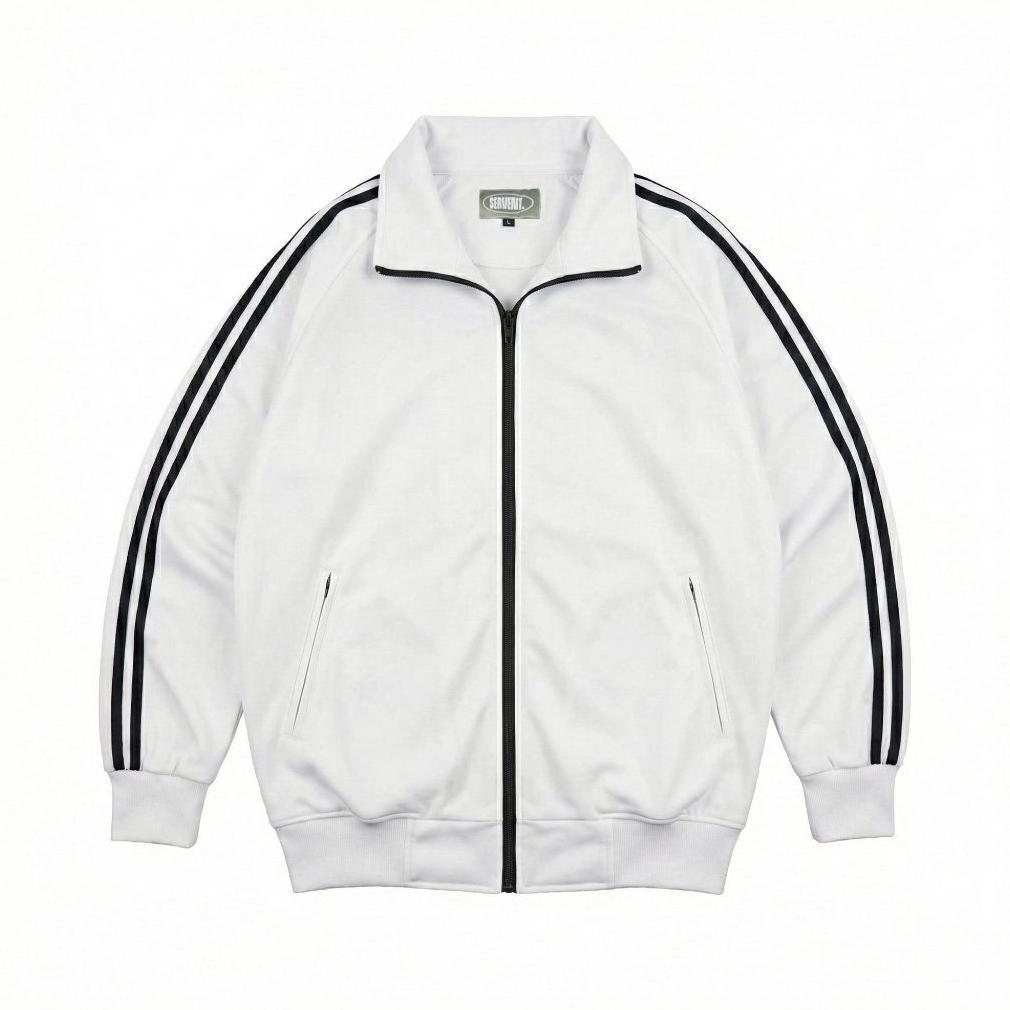 OFFICIAL SERVENT - JUMBO Jacket Tracktop Pria | Sport Jacket Running Hitam