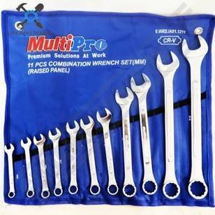 AKARA Kunci Ring Pas SET 11pcs 8-24mm MULTIPRO / Kunci Ring Pas 11 pcs Set 8-24mm - Combination Wren