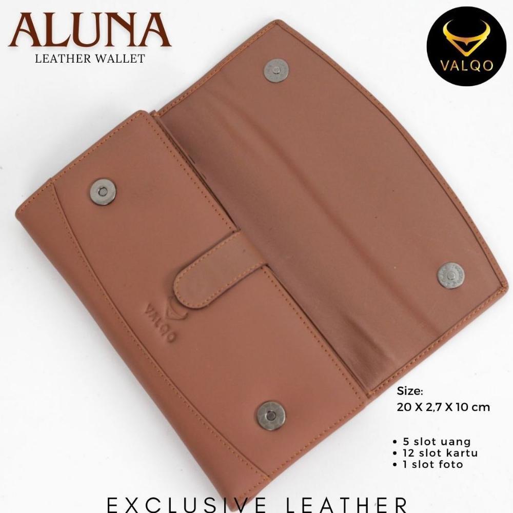 LIMITED VALQO ALUNA DOMPET KULIT KULIT SAPI DOMPET WANITA PEREMPUAN DOMPET PANJANG DOMPET KARTU KEKI