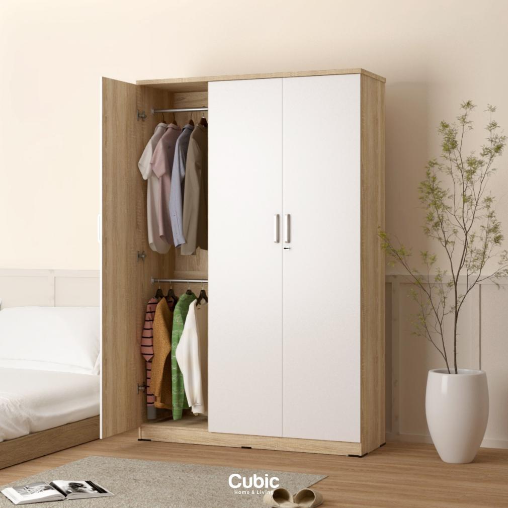 GARANSI Cubic Lemari Pakaian Minimalis / Lemari Baju 3 Pintu - LUNA LP 3P