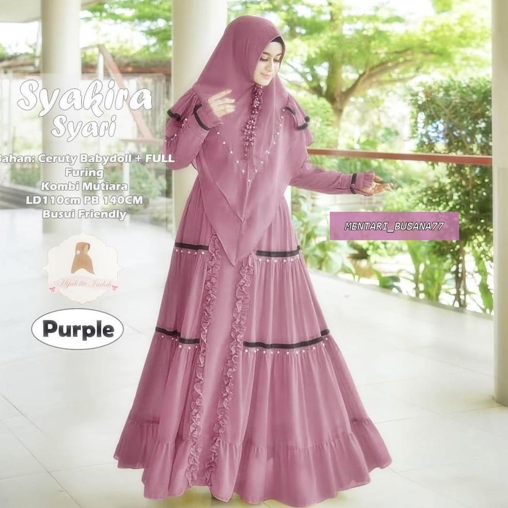NEW ARRIVAL TERBARU SYAKIRA SYARI Set Muslimah / Gamis Wanita Mewah / Dress Wanita Kondangan / Gamis