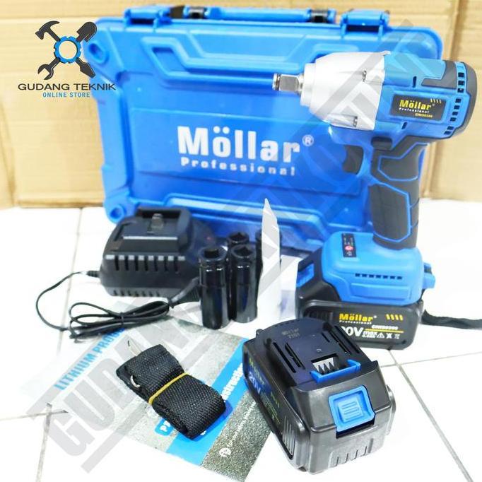 TERAR Cordless Impact Wrench MOLLAR CIW20350 20Volt Impact Wrench Baterai