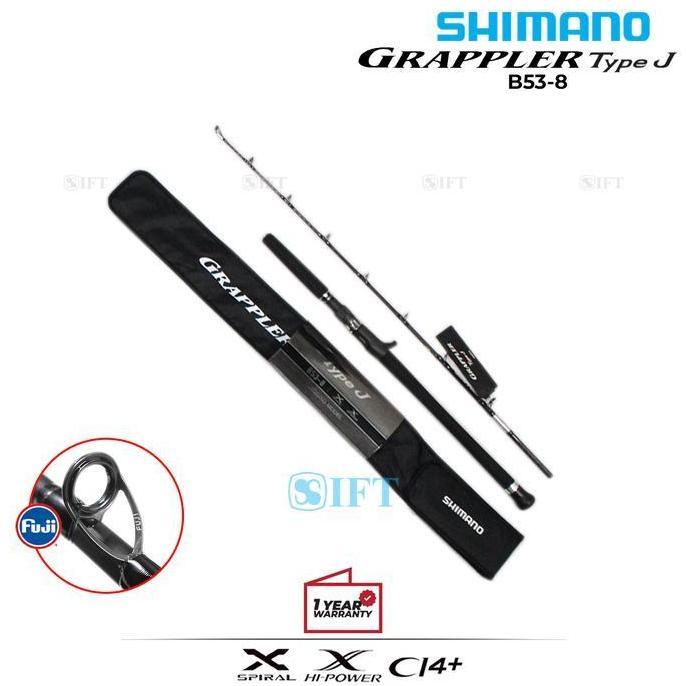 Joran Oh Shimano Grappler [2025] Type J 165 180 | Fuji Guides Ci4+ Seat | Over Head Bait Jigging Sal