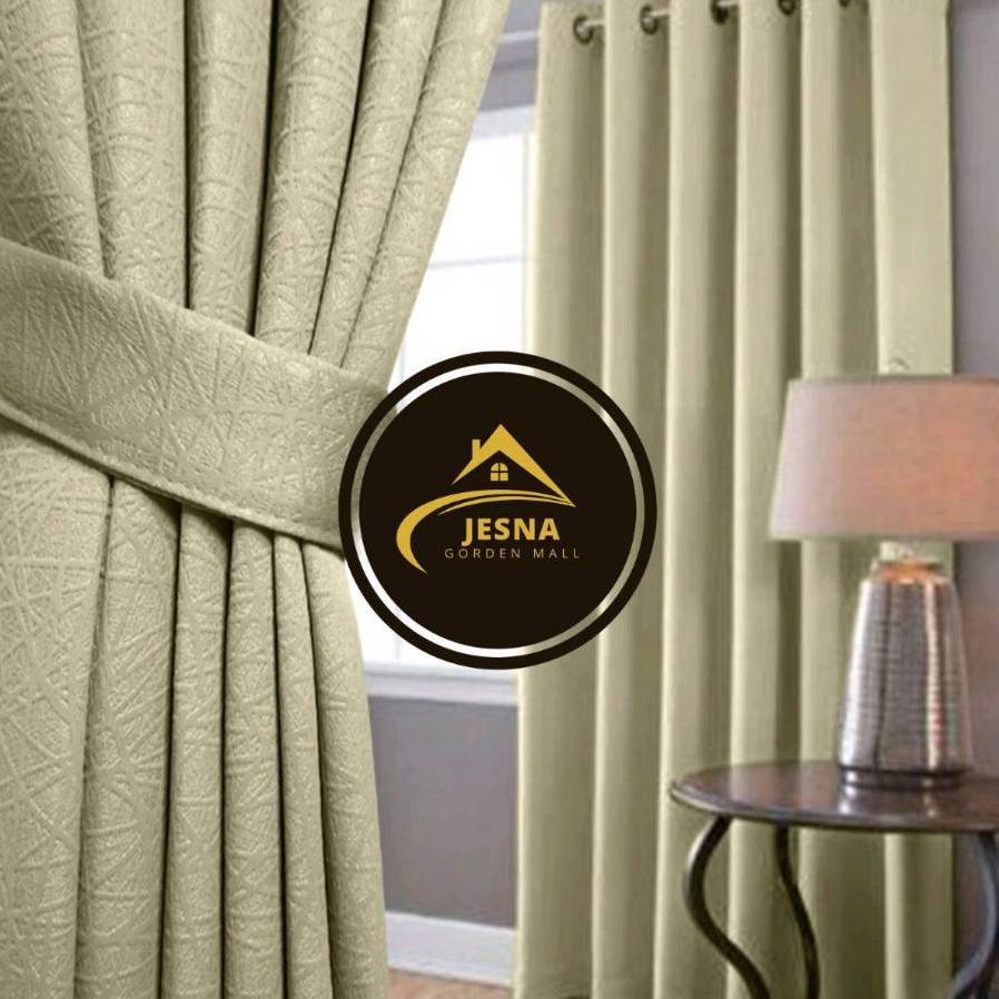 Gorden Blackout 12 Smokring Jendela Tebal Tirai Polos Hordeng Pintu Mewah Premium Minimalis