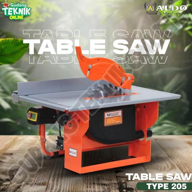 URGAN Mesin Table Saw 8" ALDO 205 / Table Saw ALDO 205 / Meja Potong Gergaji Kayu Circular 8 Inch AL