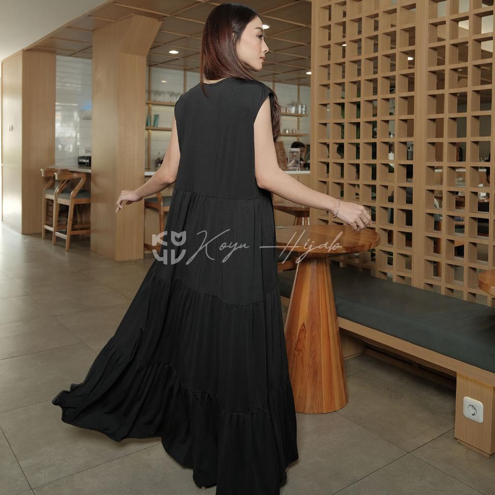 Murah  Koyuhijab Kavia Dress/Iner Midi Dress Tanpa Lengan