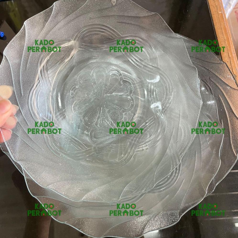 HOT Promo Piring Makan Beling Murah 6Pcs - Piring Makan Kaca - Piring Murah - Piring Beling