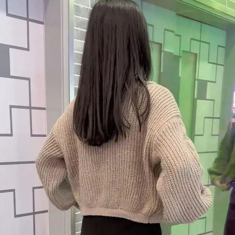 Bergaransi Joly Sweater Tali Depan Rajut Wanita - Sweater Rajut Wanita Dengan Tali Depan Elegan