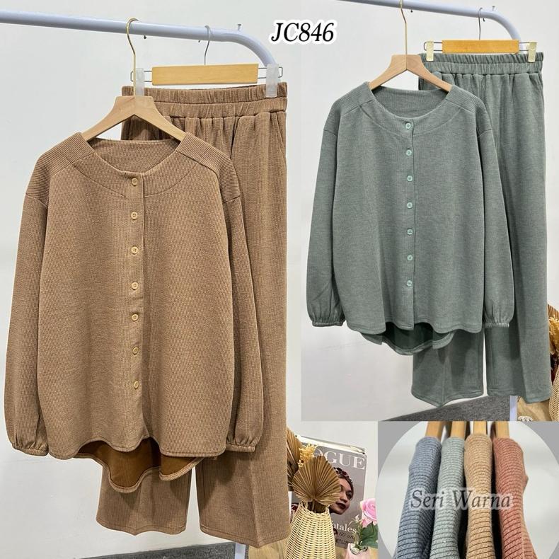 Promo  Like&Buy Oneset Aurel Stelan Knit Busui Frendly || Set Rok Busui Knit