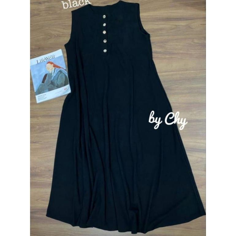 Viral  Inner Knit Dres Busui Model Bawah Lebar Mayung Tanpa Lengan