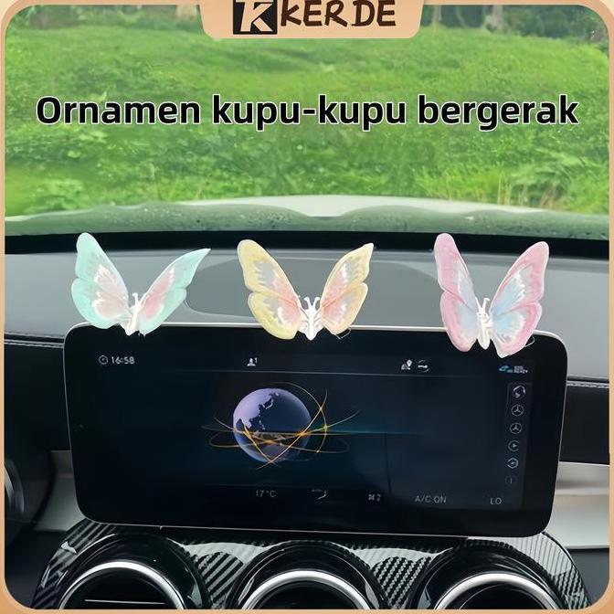 [KERDE]DEKORASI MOBIL/KUPU-KUPU AKSESORIS FESYEN/ DEKORASI KUPU-KUPU MOBIL/AKSESORIS FASHION KUPU-KU