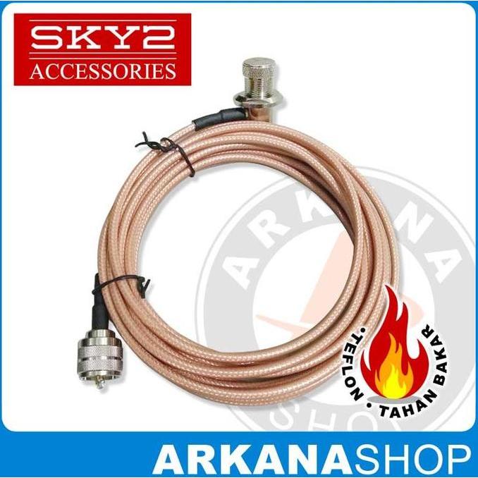 TERLARIS KABEL BREKET RG58 TEFLON ANTENA MOBIL SKY2 RG58