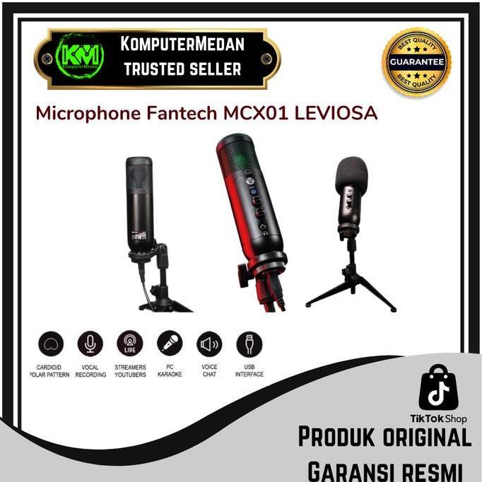 Microphone CONDENSER FANTECH MCX01 LEVIOSA (TERBAIK) (TERBARU) (TERMURAH)