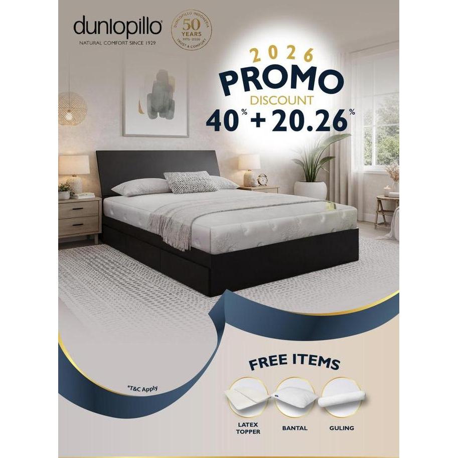Dunlopillo Kasur Premiere Full Natural Latex Mattress ( Best Seller ) Kasur Latex Alami