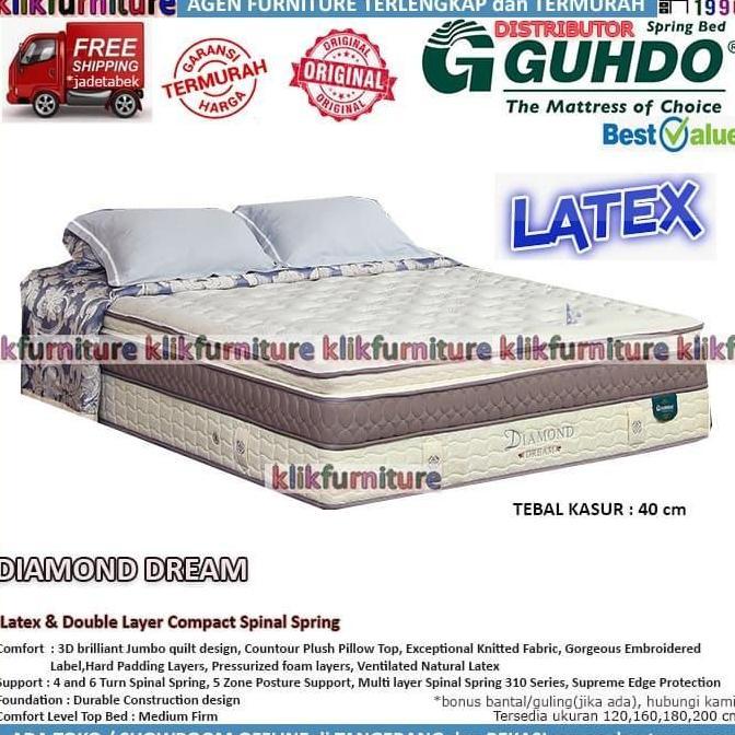 Kasur / Matras Springbed Guhdo DIAMOND DREAM Latex Spinal Spring