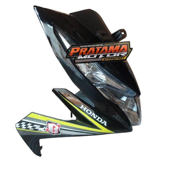 Full Set Tameng Body Depan Honda beat Fi ESP 2016 2017 2018 Hitam