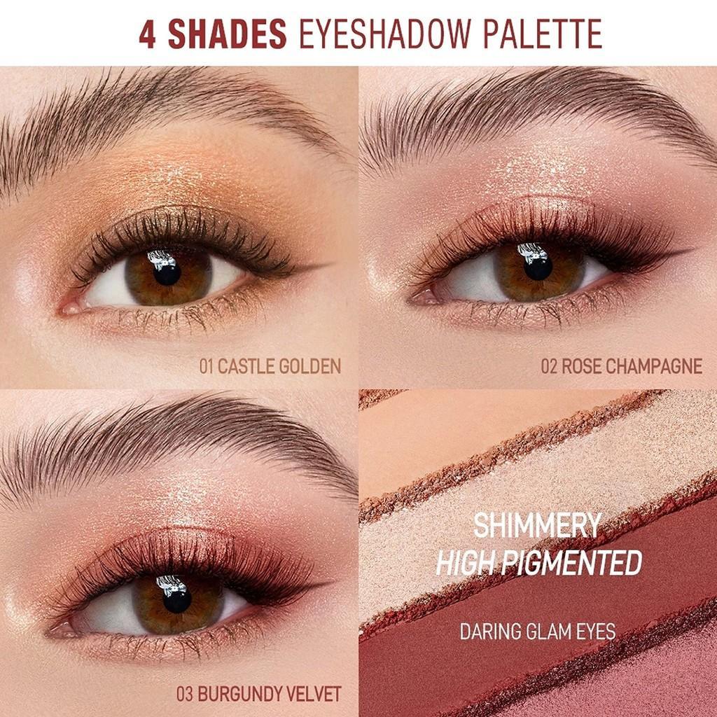 (Ready & Ori) Otwoo Luxe Vibes 4 Color Eyeshadow Palette Eye Shadow Rias Mata Sc073