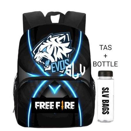 NEW TAS SEKOLAH ANAK LAKI LAKI EVOS FREE FIRE TERBARU FF GAMING KARAKTER ORI