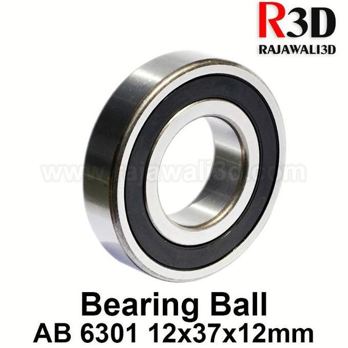 Ball Bearing AB 6301RS 6301 Rs 12x37x12mm OD 37mm ID 12mm