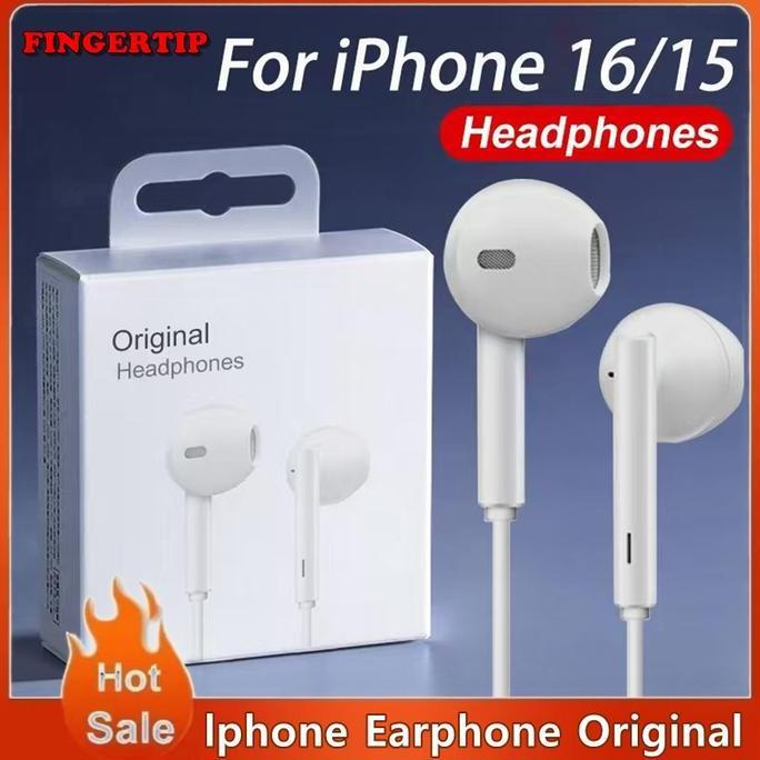 TERBARU - Headset Earphone USB C iPhone 15 Pro Max Plus Original Apple