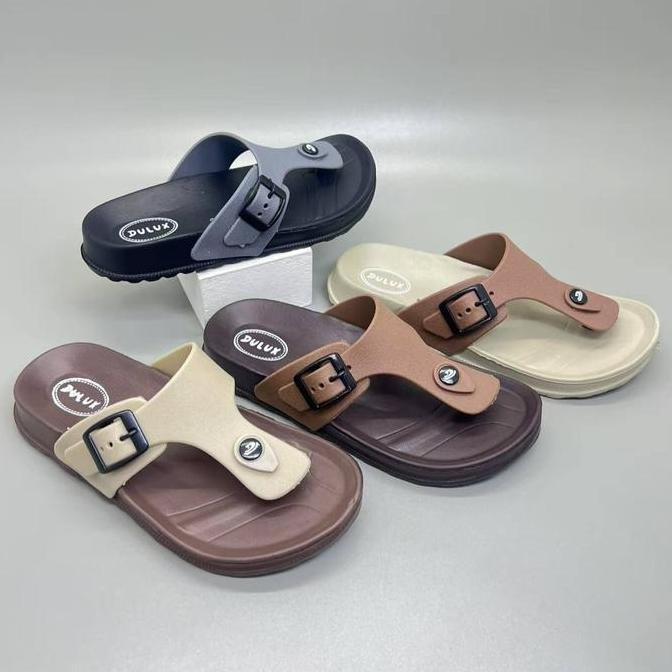 Size 30-44 Dulux 213 Sandal Anak Karet Jepit Sandal Wanita Sandal Pria Polos Allshop