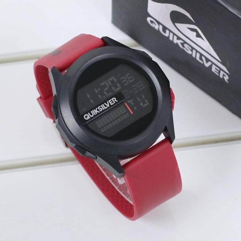murah jam tangan pria digital quiksilver drone strap rubber
