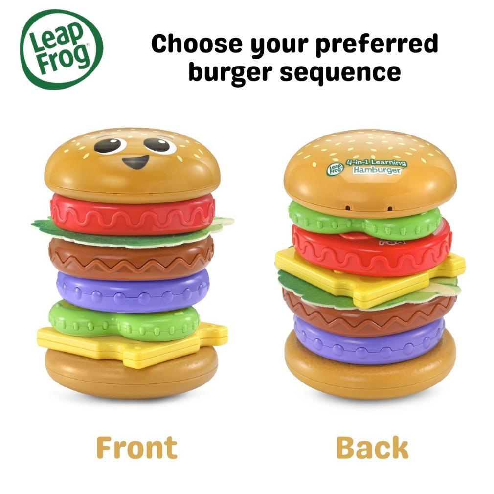 Leapfrog 4-In-1 Learning Hamburger Colorful Stack & Spin Puzzle