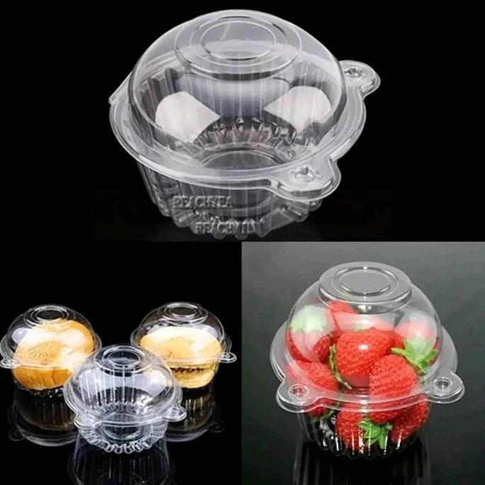 TERLARIS MIKA BUAH BULAT 10CM MIKA CAKE MIKA MUFFIN (10PCS) MIKA PUDING