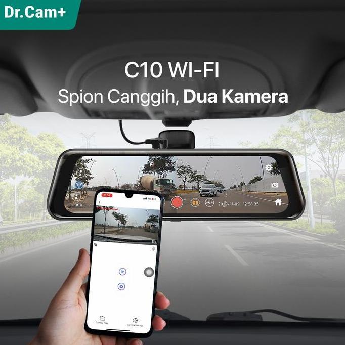 DR.Cam+ C10 Alpha Spion DVR Mobil 9.3" - Streaming Rear View