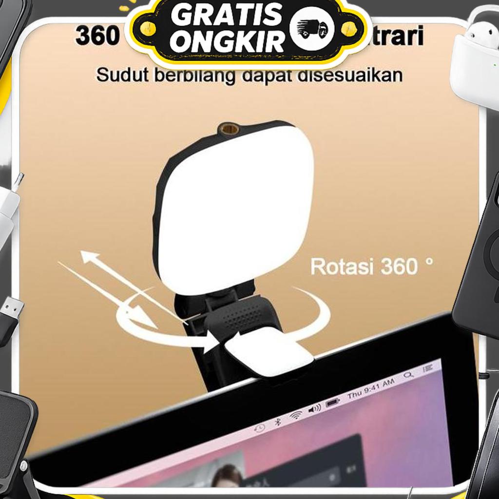 Lampu Ring Led Portable Dengan Thread 1/4" - Pencahayaan Profesional Untuk Konten Kreatif, Vlog, You