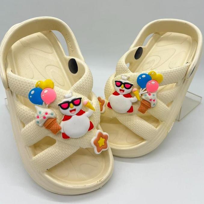 Inkayni 3075 Sandal Anak Perempuan Tali Belakang Sandal Selop Karet Lentur Anak Cewek Merek Inkayni 