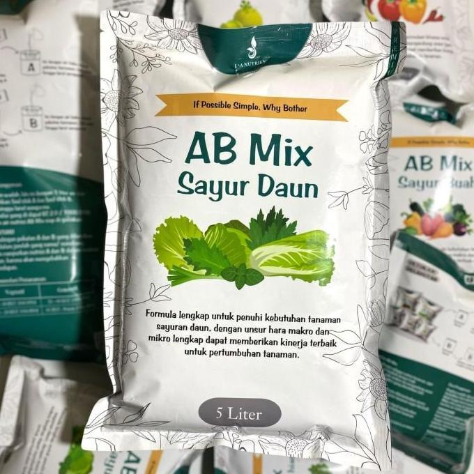 AB Mix sayuran daun LA Nutrient 5 liter pekatan [terbaik]