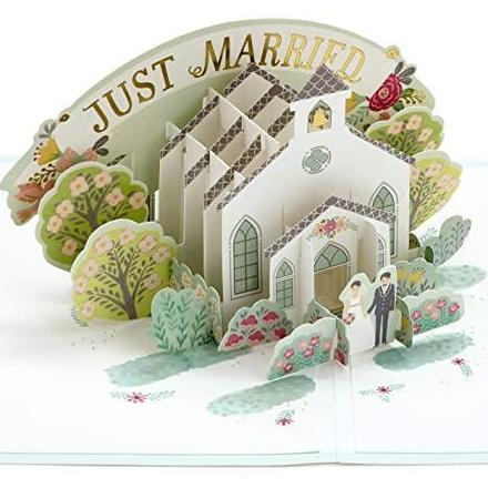 GREETING CARD- KARTU UCAPAN- HALLMARK- HAPPY WEDDING DAY- 3D POP-UP