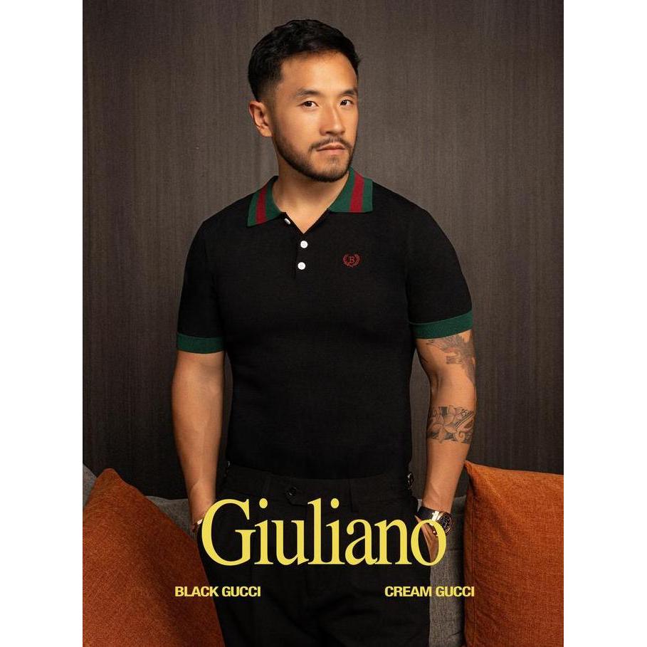 BALVEIN - Giuliano Knit Polo Shirt / Polo Shirt Pria