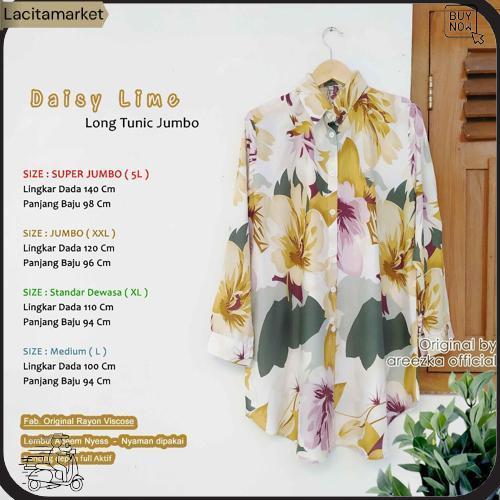 Daisy Tunik Wanita Oversize Jumbo Motif Baru Rayon Premium Terbukti Berkualitas