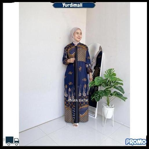Gamis Batik Mix Moscrepe Premium Wanita Busui Terbaru Gamis Batik Jumbo Ld 130Cm Paling Dicari