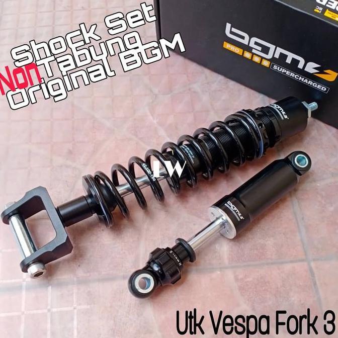 Shock Set Vespa non tabung ori BGM Germany utk Super vvnb fork 3