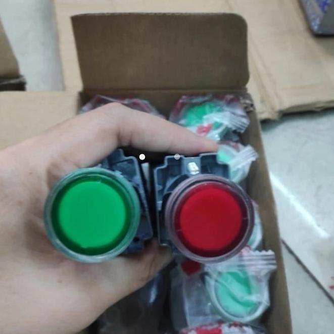 Fort Push Button Lamp Iluminate Lay5Bw Merah Kuning Hijau 1No 1Nc Restock