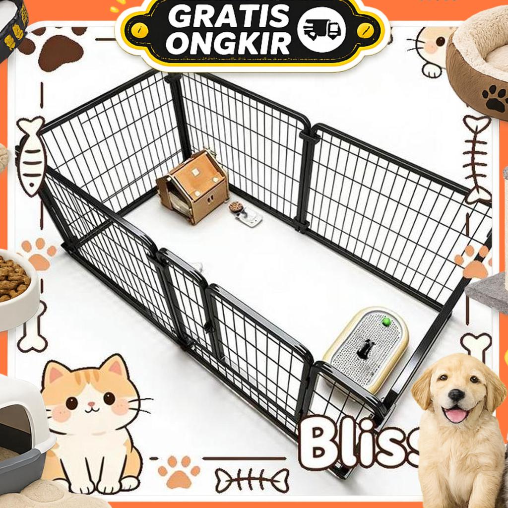 Pagar Hewan Peliharaan Pagar Anjing Kandang Hewan Pagar Besi Size Besar Besi Anti Karat.